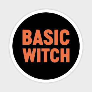 Basic Witch Funny Halloween (Pumpkin) Magnet